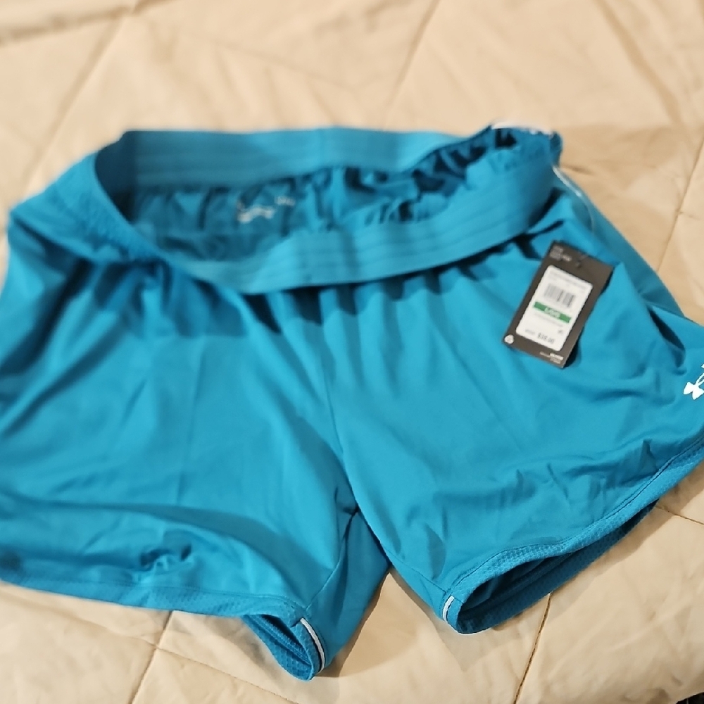 Under Armour Blue Athletic Shorts with Stretchy Fabric